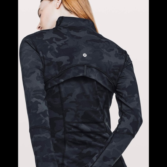 🍒LULULEMON sz 18 DEFINE Jacket HERITAGE 365 INCOGNITO CAMO Deep Coal Multi - Picture 8 of 9